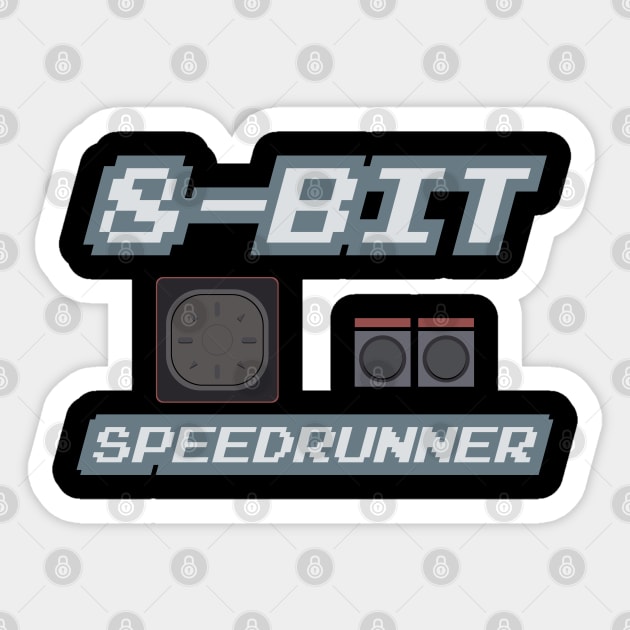 8-Bit Speedrunner Sticker by PCB1981